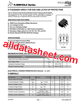 PJSMF03LC型号图片