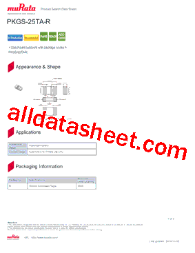 PKGS-25TA-R型号图片