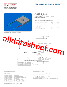 PL080-8.5-40-01L型号图片