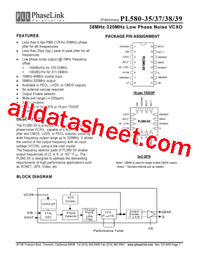 PL580-35QCL-R型号图片