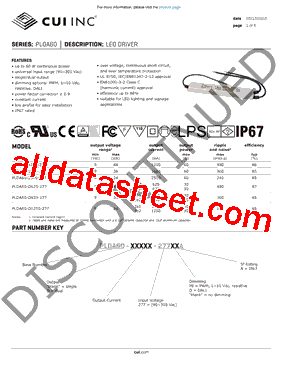 PLDA60-D625-277型号图片