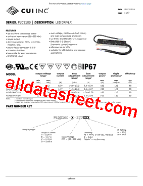 PLDS100-D-277型号图片