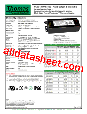 PLED120W-086型号图片