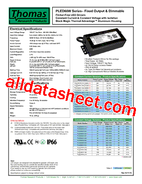 PLED60W-166-C0360-XX型号图片