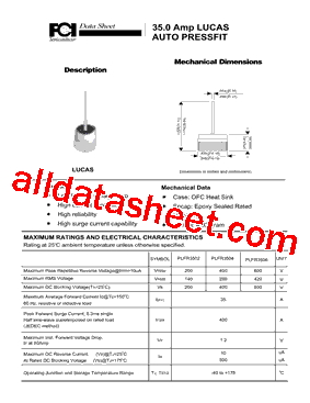 PLFR3501型号图片