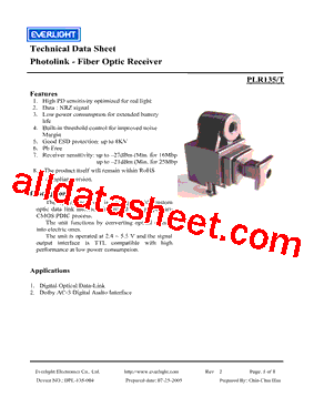 PLR135-T型号图片