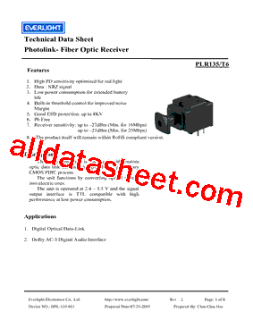 PLR135-T6型号图片