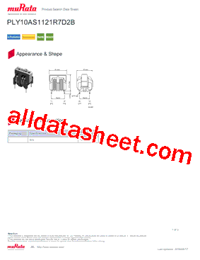 PLY10AS1121R7D2B型号图片