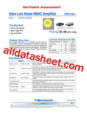 PMA-545+型号图片