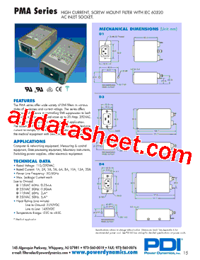 PMA01PS-60-2D1C型号图片