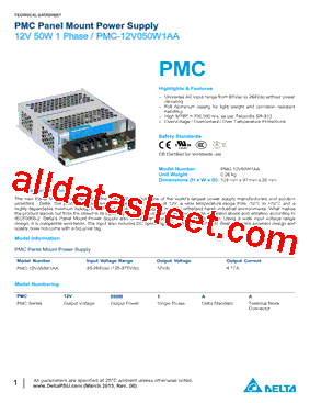 PMC-12V050W1AA型号图片