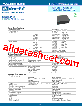 PPM05-A-3.3E型号图片