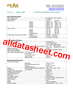 PPM10-B-0505DLF型号图片