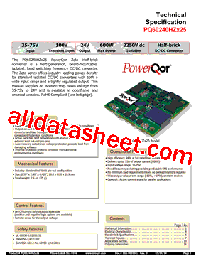 PQ60240HZX25型号图片