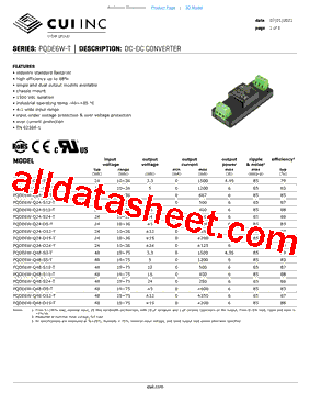 PQDE6W-Q48-D12-T型号图片