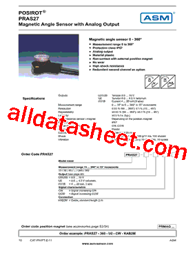 PRAS27-15-U2-CW-KAB2M型号图片