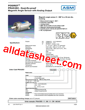 PRAS3EX-H-15-U2-CW型号图片