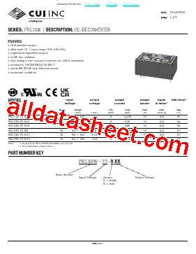 PRC10W-72-D12型号图片