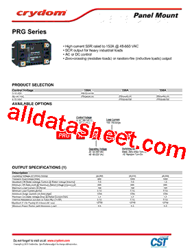 PRGA48150型号图片