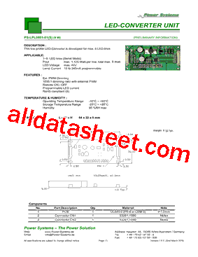 PS-LPL0801-01型号图片