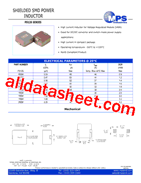 PS126-R47M型号图片