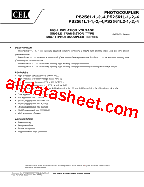 PS2561-1-A型号图片