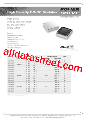 PS50-24S24型号图片