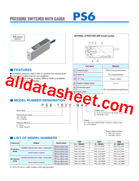 PS6-102G-PAR型号图片