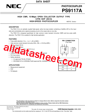 PS9117A-V-F3-A型号图片