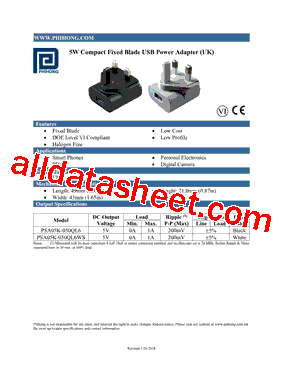 PSA05K-050QL6WS型号图片