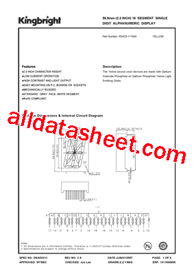 PSA23-11YWA型号图片