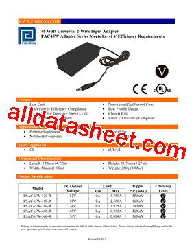 PSAC45W-240-R型号图片