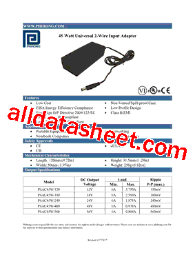 PSAC45W-480-R型号图片
