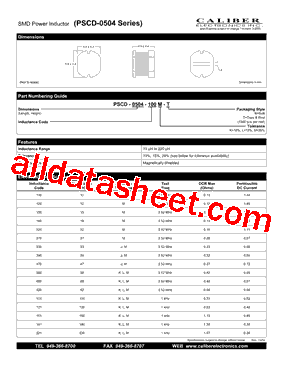 PSCD-0504-120K-T型号图片