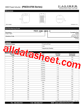 PSCD-0705-560K-T型号图片