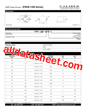 PSDS-1306-101M-B型号图片