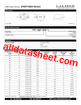 PSDT-0804-1R5M-T型号图片