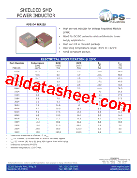 PSE104-R22M型号图片