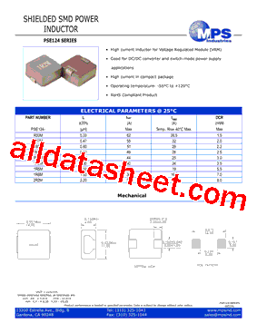 PSE124-R47M型号图片