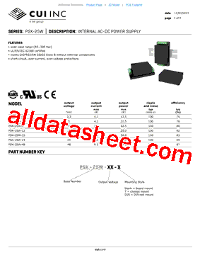 PSK-25W-24-T型号图片