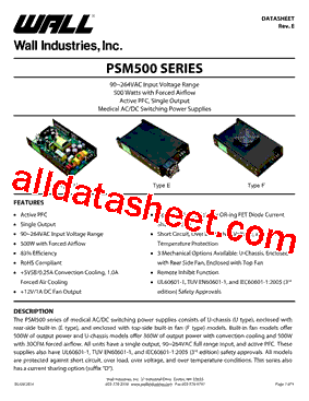 PSM500-216-R型号图片