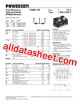 PSMD75E12型号图片