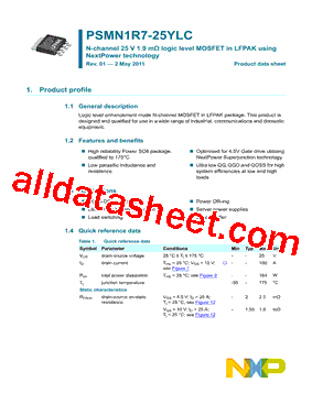 PSMN1R7-25YLC,115型号图片
