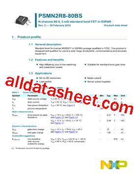 PSMN2R8-80BS,118型号图片