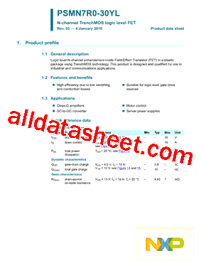 PSMN7R0-30YL_10型号图片