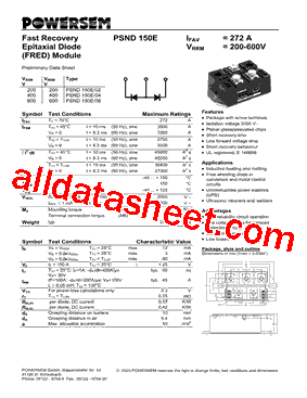 PSND150E04型号图片