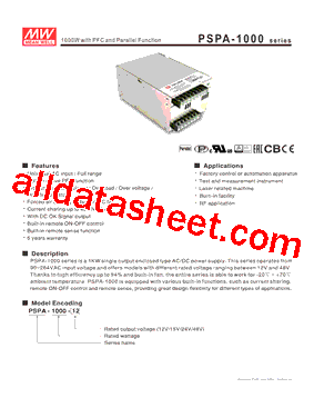 PSPA-1000-24型号图片