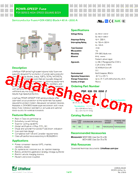 PSR030DL0500型号图片