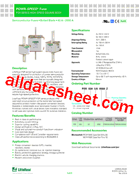 PSR033US0700型号图片