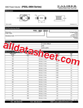 PSSL-0804-331M-B型号图片